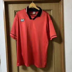 90年代　エネーレ　サイズXO 半袖　サッカーゲームシャツ　オレンジのサムネイル
