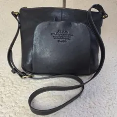 【美品】Dakota ダコタ アミューズお財布ショルダーバッグ 黒　ヤギ革レザーのサムネイル