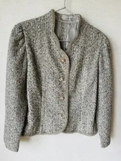 Apploberryノーカラーフォーマルジャケット　セレモニー　華やか　レース