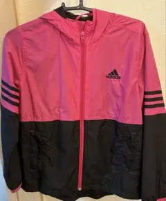 ❀*❀様 最終値下げ ✨美品✨adidasウィンドブレーカー　ピンク/ブラック