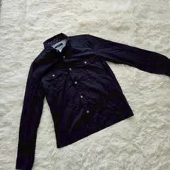 【RAGEBLUE／レイジブルー】(M)長袖シャツ 黒 シンプル メンズ