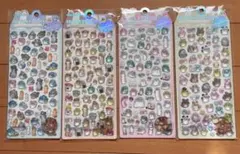 オバケーヌ ドロップシール 立体シール 4個セット