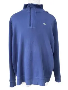 LACOSTEラコステ ハーフジップ スウェット ネイビー デヴァンレイ社製