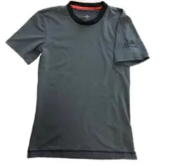 美品 adidas 半袖トコンプレッションシャツ メンズXS 伸縮 ダークグレー