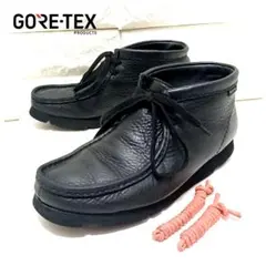 CLARKS　クラークス　ワラビー　GORE-TEX　ビブラム　シボ革レザー　黒