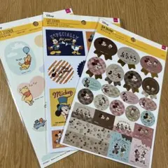 ディズニー　ギフトシール　３種セット