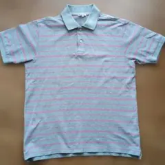 UNIQLOポロシャツ XL グレー/ピンク