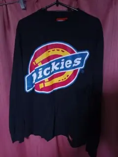 Dickies ディッキーズ 超デカロゴ長袖カットソー ブラックのサムネイル