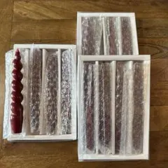 赤とピンクのキャンドルセット