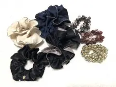 シュシュ まとめ髪 華やか キラキラ まとめ売り