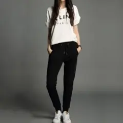 スウェット おしゃれ　ジョガーパンツ ブラック 黒　スポーツ カッコいい　スリム