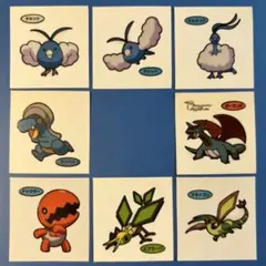 ポケモンパン　デコキャラシール　チルタリス⭐︎ボーマンダ⭐︎フライゴンセット　8枚