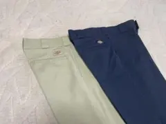 Dickies874 W30×L30 カーキ ネイビー2本セット ホンジュラス製のサムネイル