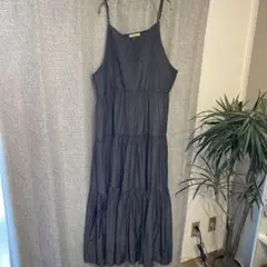 mystic ポンチスウェットティアードワンピース