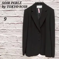 SOIR PERLE【9】東京ソワール ブラックフォーマル テーラードジャケット