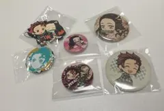 鬼滅の刃 竈門炭治郎 竈門禰豆子 缶バッジ 6個セット