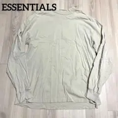 ESSENTIALS モックネック　ロゴ　カットソー　ロンTシャツ　M