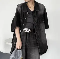 ヴィンテージカラーオーバーダイデニムシャツ