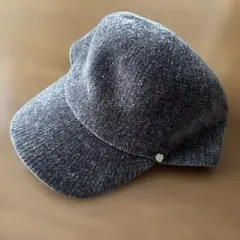 グレー キャップ フリーサイズ コーデュロイ素材