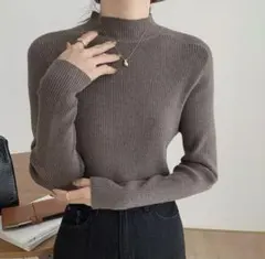 girly doll プチハイネック　リブ　ニットのサムネイル