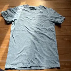 美品スーピマコットンクルーネック ライトブルー Tシャツ XS