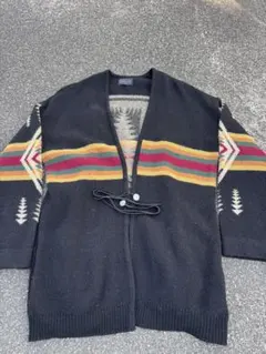 PENDLETON ネイティブ柄 ニットカーディガン L