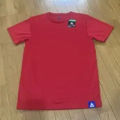 「新品タグ付」le coq sportif 赤 メッシュTシャツ