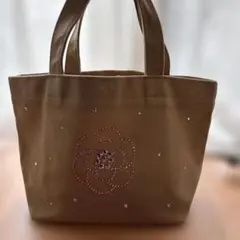 gingam スワロフスキートートバッグ