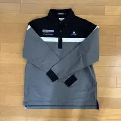 le coq sportif ゴルフシャツ M 黒/グレー