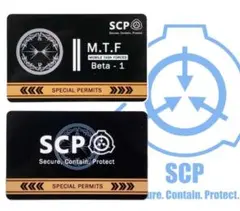 「SCP財団 機動部隊 ベータ-1/小痕止血期 特別許可証/カード」jo-db