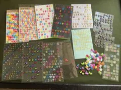 平成レトロ　シール　まとめ売り　文字シール