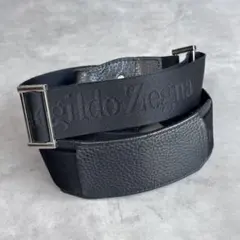 Ermenegildo Zegna レザー×ナイロン ロゴ ショルダーストラップのサムネイル