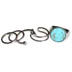 ★ターコイズ★レディース リング 指輪 アクセサリー ジュエリー ファランジ