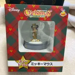 ミッキーマウススノードーム　【ディズニー　2021 クリスマスオーナメント】