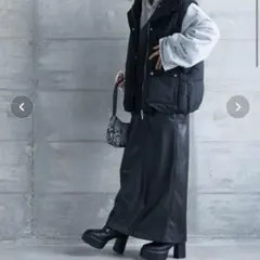 フェイクレザータイトマキシスカート GEVS.