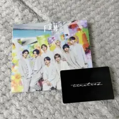 timelesz FAM アルバム　初回B プレイリストカード付