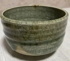 青磁 貫入 中国古玩 古美術 古陶 茶碗 茶道具 抹茶碗 骨董 - メルカリ