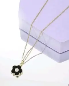 フラワー ジルコニア ペンダント ネックレス