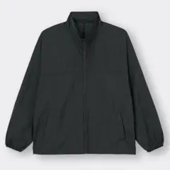 GU ジーユー ライトナイロンスタンドブルゾン 黒 XXL ジャケット