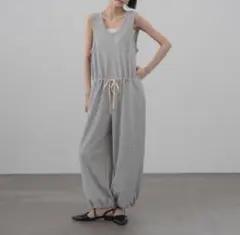 LOWRYS FARM カットオールインワン　サロペット　グレー