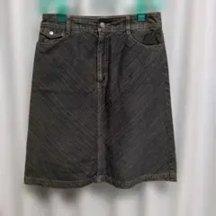 ダークグレー 　デニムタイトスカート