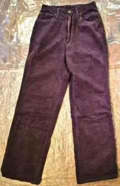 BOBSON★パープル系 コーデュロイ ストレートパンツ　ボブソン