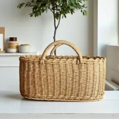 洗えるバスケット　かごバッグ　スパバッグ　散歩バッグなど