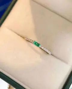 CZダイヤ風 アジャスタブルリング