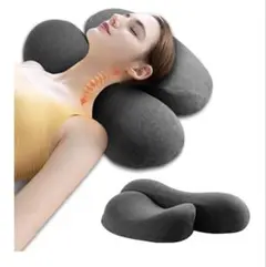 Soomil 枕 低反発 首枕まくら 安眠枕 ネックピロー ダークグレー