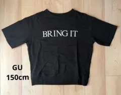 GU 150cm 半袖Tシャツ　黒のサムネイル