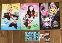コジマ電気非売品鬼滅の刃 及びマイメロクリアファイル➕ステッカーセット