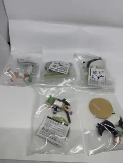 全5種セット よつばとしろとくろのどうぶつ 1 海洋堂 カプセルQ