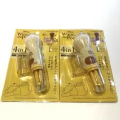 くまのプーさん4種類のブラシがセットになったミニメイクブラシ2点セットのサムネイル