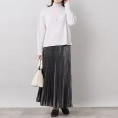 【美品】untitled プリーツスカート 黒